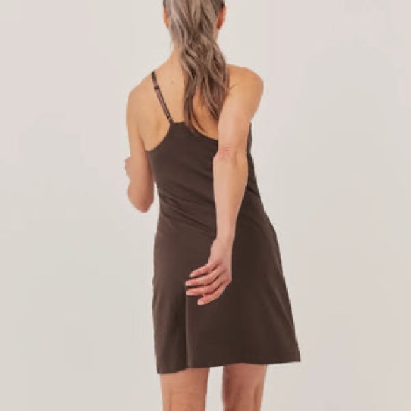 Pact Organic The Studio Athleisure Dress in Brown Carob XXL - Picture 2 of 12